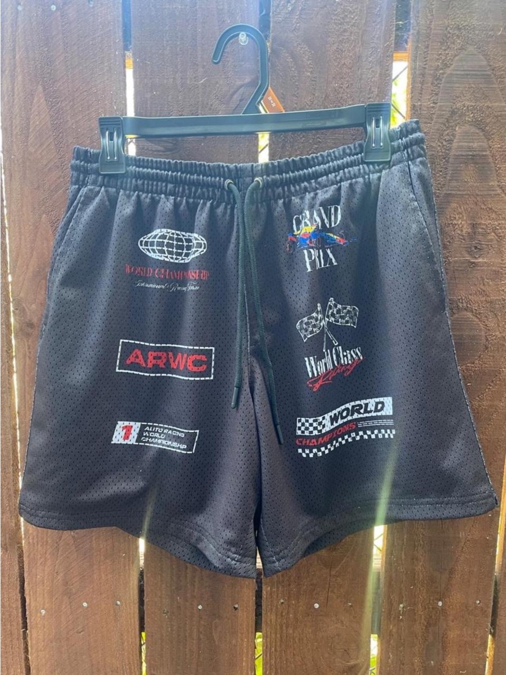 Retrofit Men's World Class Racing Drawstring Mesh Athletic Shorts Sz S